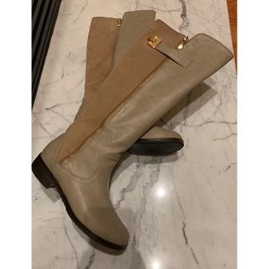 Guess Tan Suede and Leather Boots